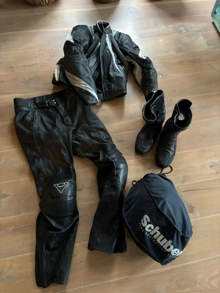 Set motor kleding en helm - man maat 52, Ophalen of Verzenden, Tweedehands