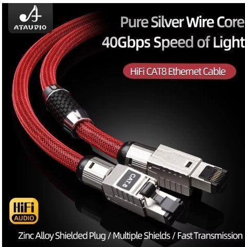 Silver cable coaxial, RCA, BNC, XLR, network, speaker e.a, Ophalen of Verzenden, Nieuw, Minder dan 2 meter, Overige kabels