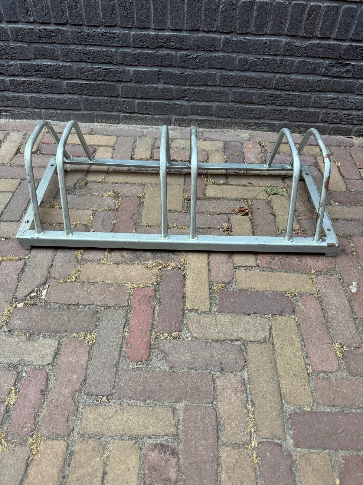 Fietsenrek voor 3 fietsen - Gegalvaniseerd staal, Ophalen, Gebruikt