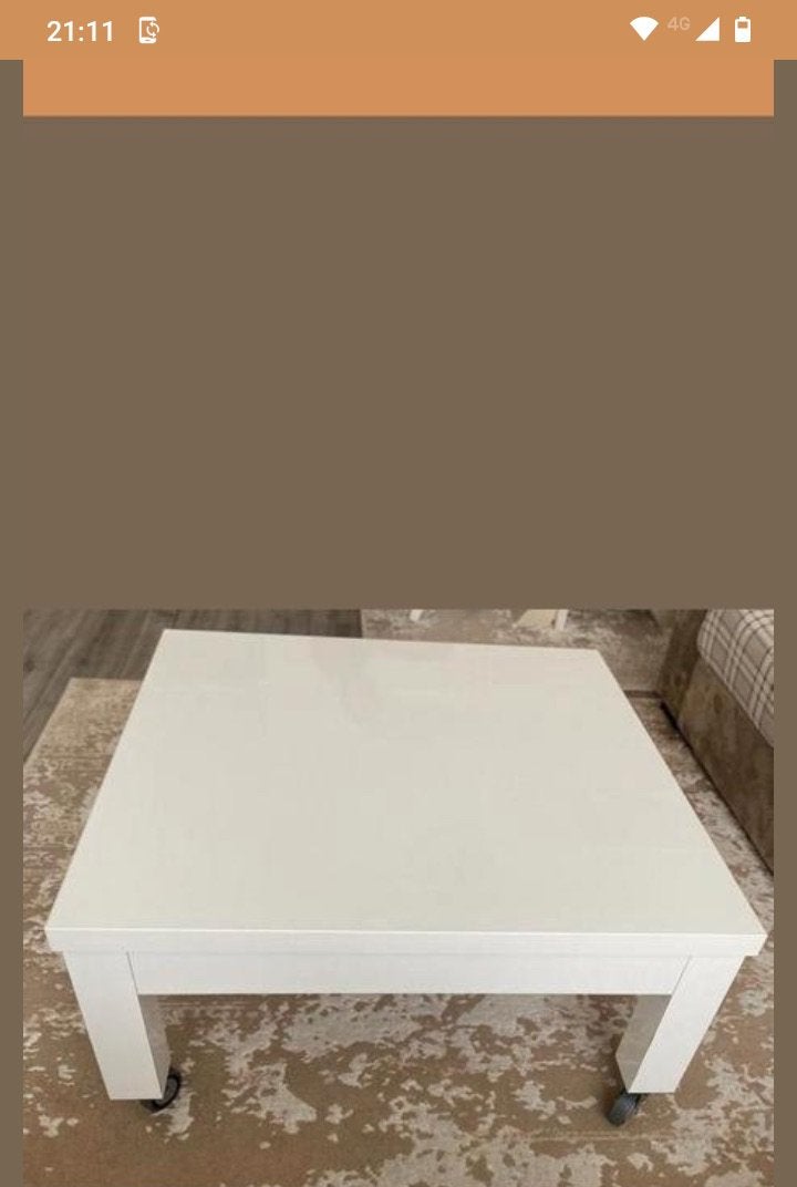 Salon tafel, Huis en Inrichting, Tafels | Salontafels, Ophalen, 100 tot 150 cm, 50 tot 100 cm, Zo goed als nieuw