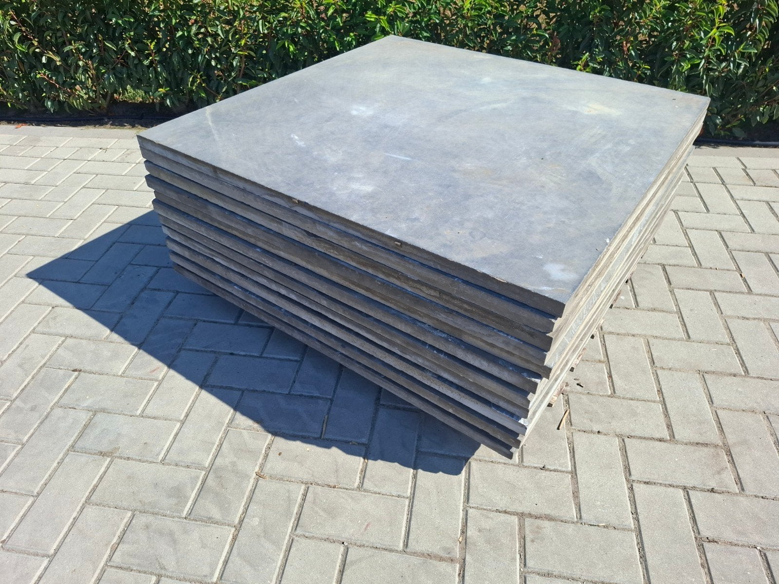 11m² Hardsteen tegels 100x100 cm, Tuin en Terras, Ophalen, Natuursteen, Terrastegels