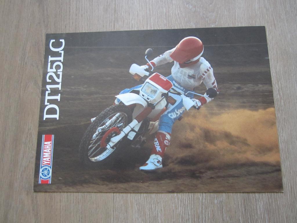 Yamaha DT 125 LC brochure folder 1987, Motoren, Ophalen of Verzenden, Yamaha