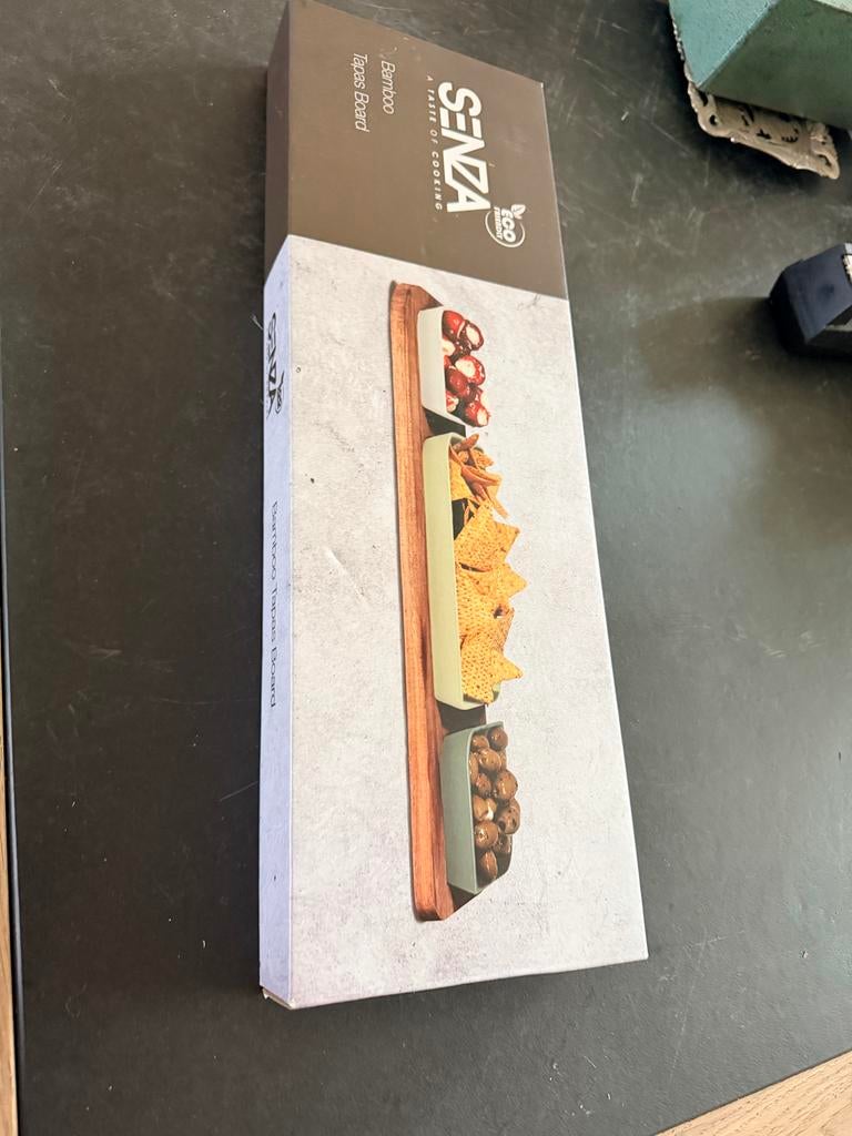 Nieuw bamboe plateau met schalen, Ophalen of Verzenden, Nieuw