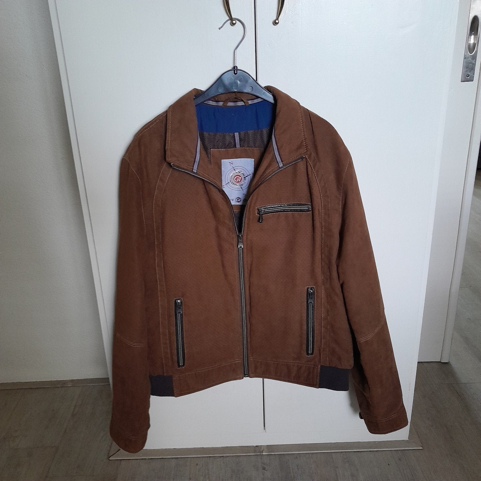 Gate G1 bruine heren tussenjas maat L (52), Kleding | Heren, Ophalen of Verzenden, Zo goed als nieuw, Maat 52/54 (L), Bruin