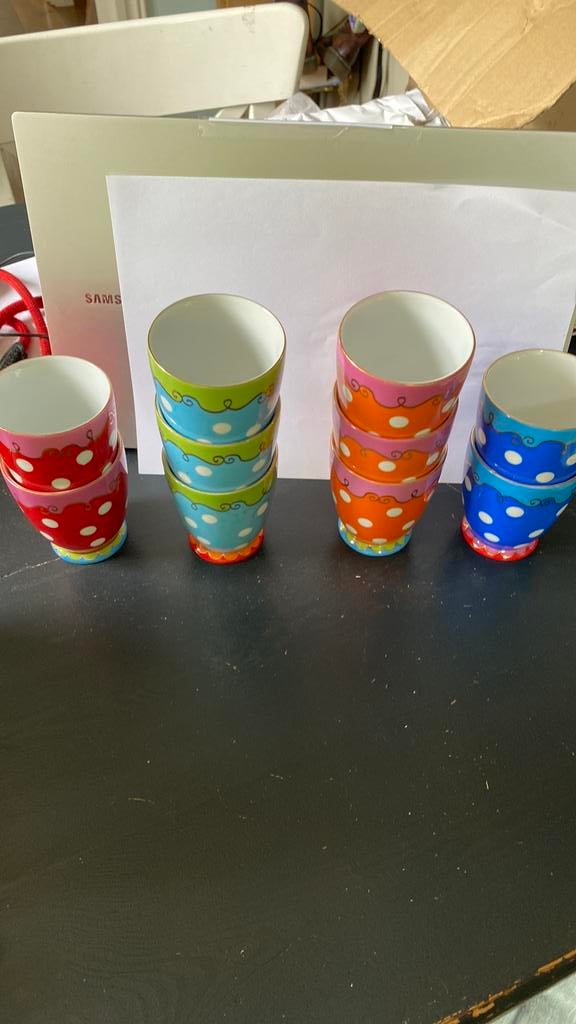 Lot oilily kleine bekers 10 stuks, Verzamelen, Ophalen of Verzenden, Zo goed als nieuw, Overige typen