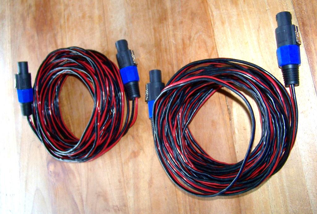 Luidsprekersnoeren 2x5 meter - 2x2,5mm rood/zwart, Ophalen of Verzenden, Zo goed als nieuw, Nb, Nb