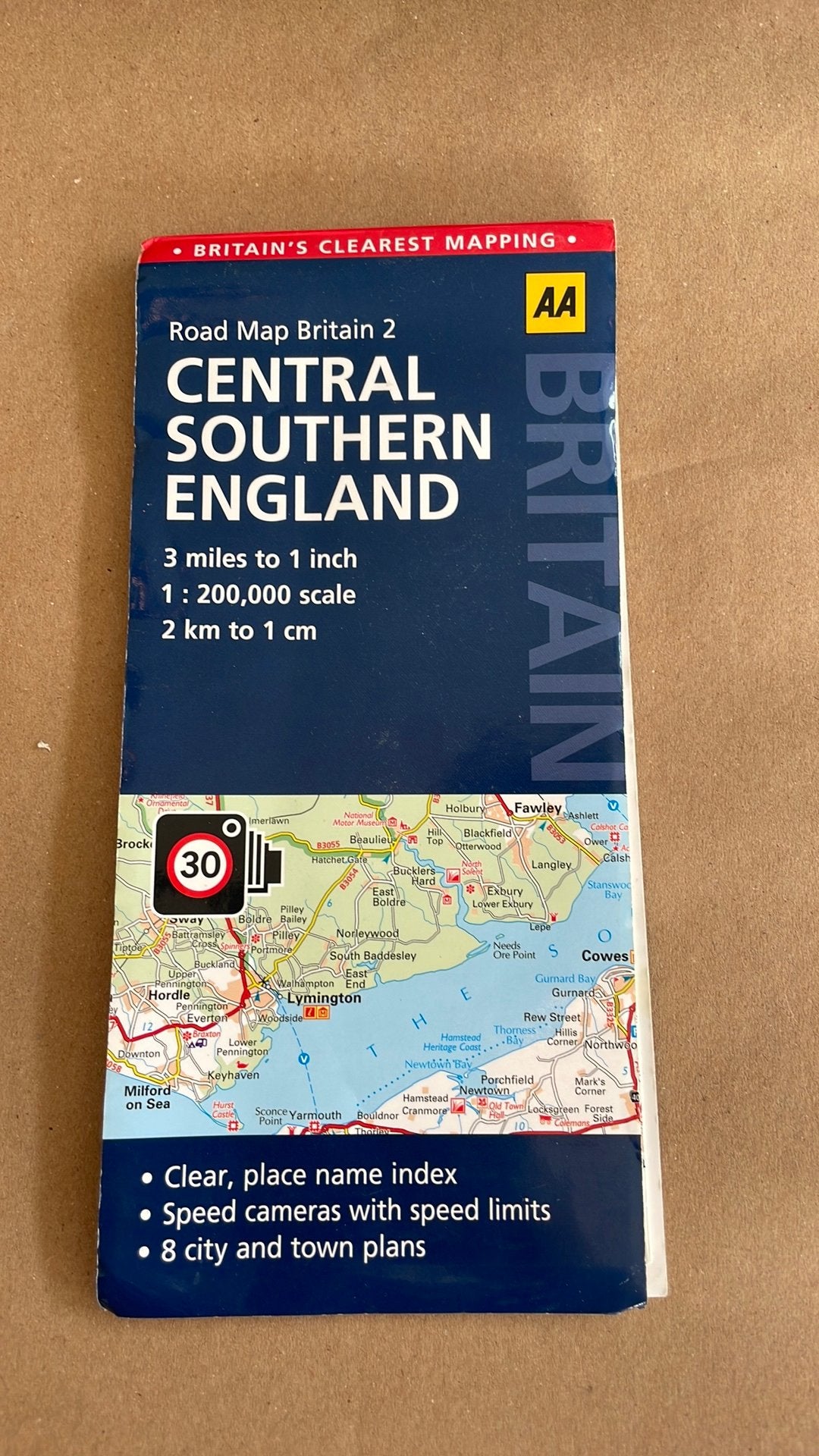 Wegenkaart van Central Southern Engeland, Roadmap Britain 2, Boeken, Atlassen en Landkaarten, Ophalen of Verzenden, Gelezen, Verenigd Koninkrijk
