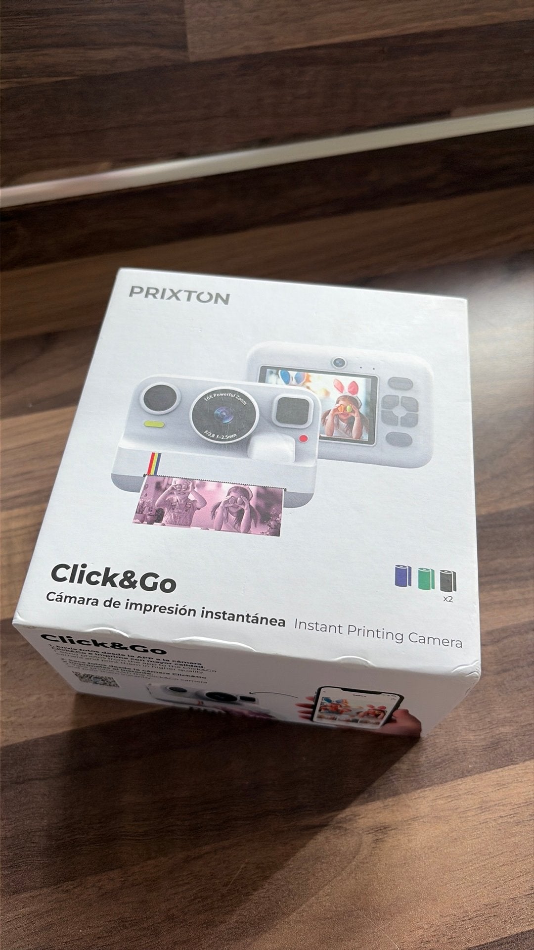 Instant printing camera Prixton nieuw in doos, Audio, Tv en Foto, Ophalen of Verzenden, Nieuw, Binnencamera
