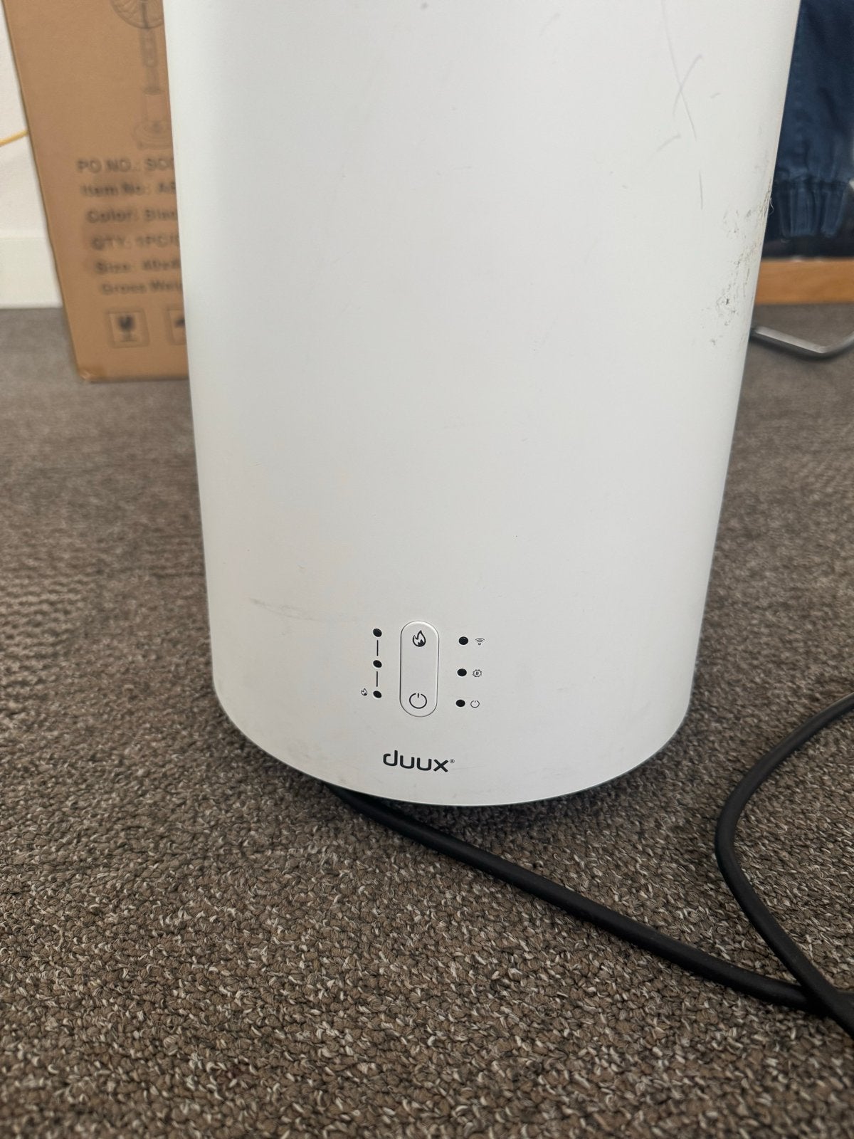 Duux elektrische kachel – wit, Doe-het-zelf en Verbouw, Verwarming en Radiatoren, Ophalen, 30 tot 80 cm, Gebruikt, Kachel