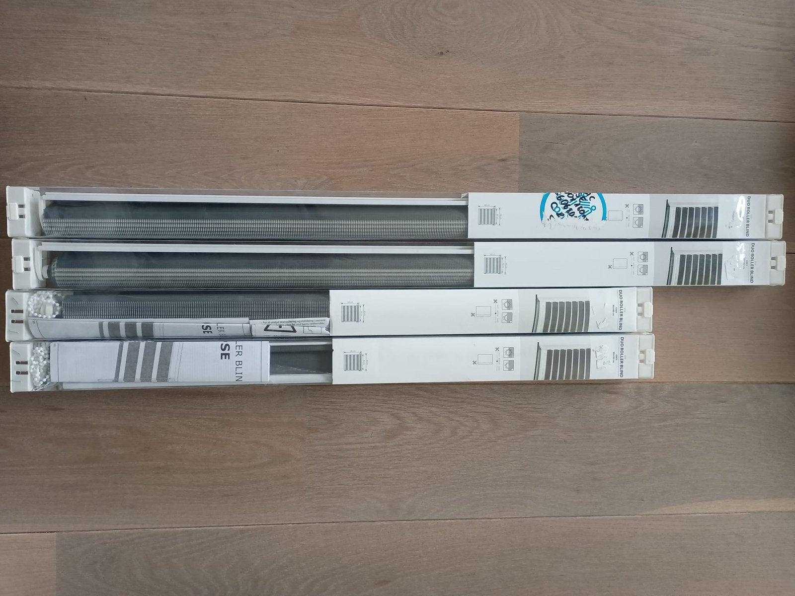 4x nieuwe duo roller blind rolgordijnen, Huis en Inrichting, Stoffering | Gordijnen en Lamellen, Ophalen of Verzenden, Nieuw