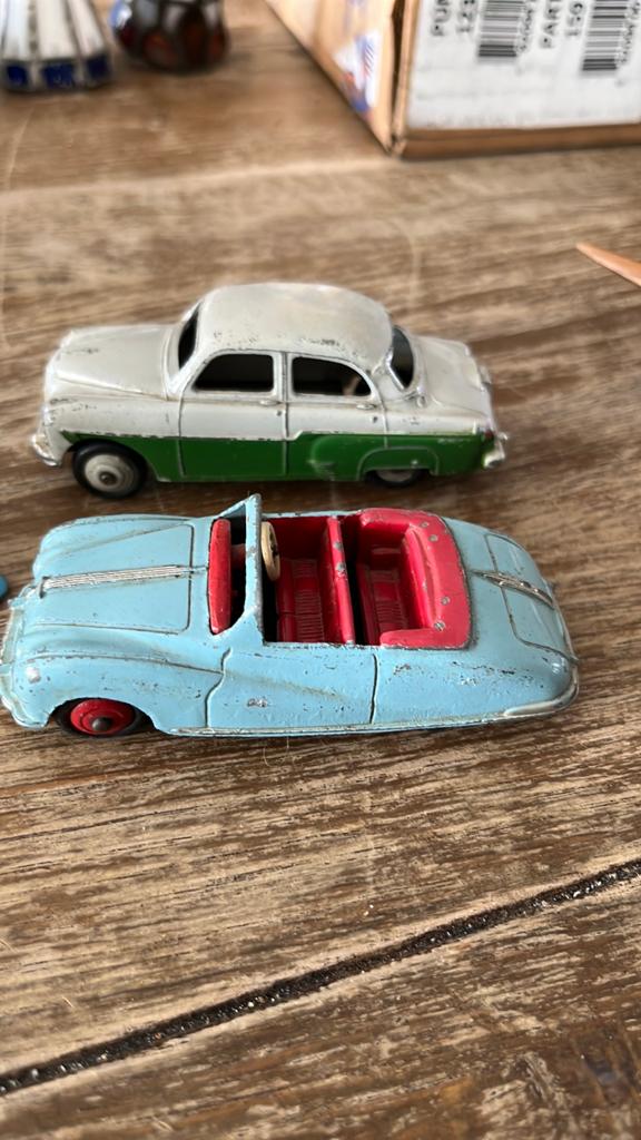 Oude Dinky Toys modellen Vauxhall,Austin,Steekwagen, Antiek en Kunst, Ophalen of Verzenden