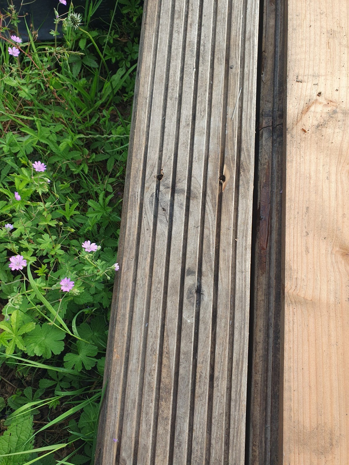 8 gebruikte Douglas vlonderplanken 390x14x3 cm, Ophalen