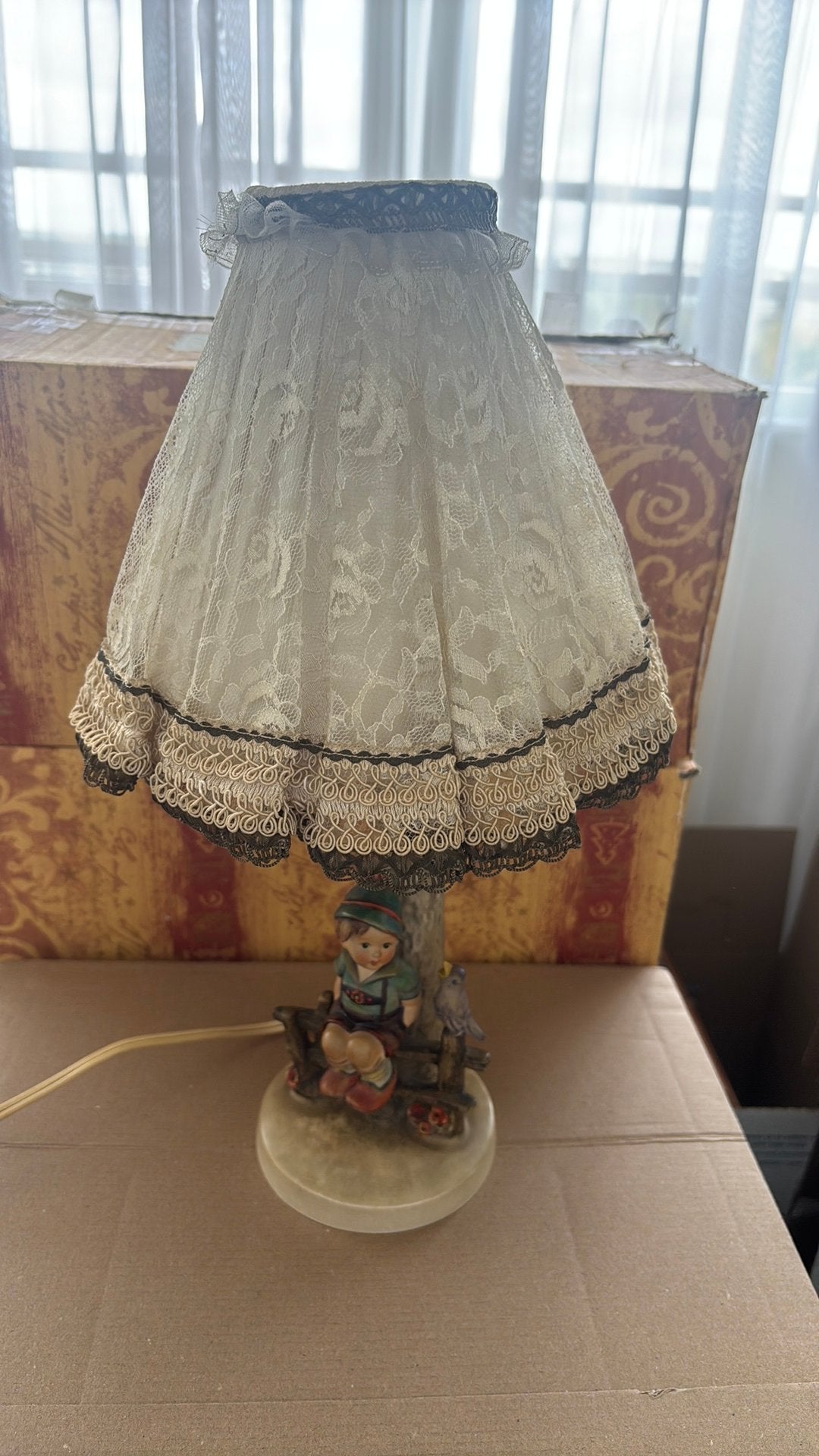 Goebel Hummel 224/I Wayside Harmony lamp – vintage, Ophalen of Verzenden