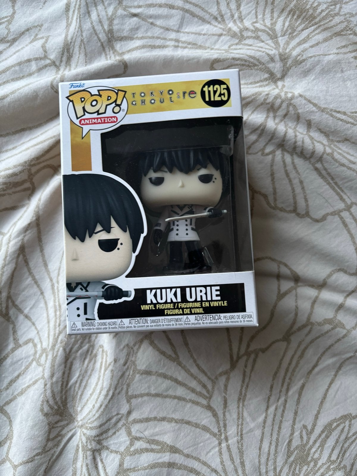Funko Pop! Tokyo Ghoul Kuki Urie #1125 Vinyl Figuur, Ophalen of Verzenden, Nieuw