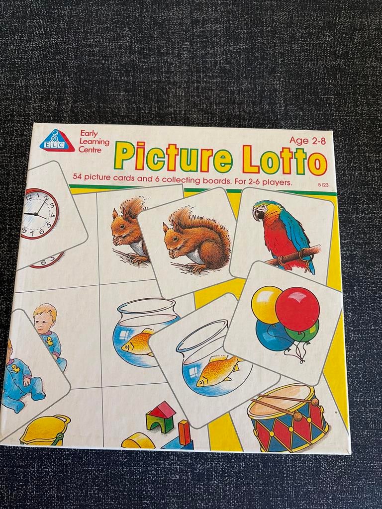 Picture Lotto: Educatief Spel voor Jonge Kinderen, Drie of vier spelers, Ophalen of Verzenden, Gebruikt