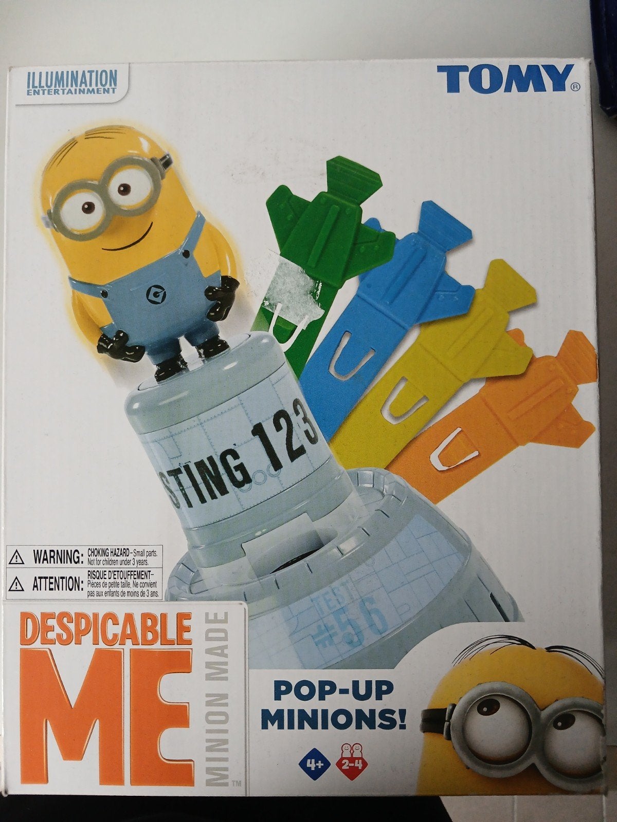 Minions Pop-Up Spel - Despicable Me (Tomy), Een of twee spelers, Ophalen, Zo goed als nieuw, Tomy