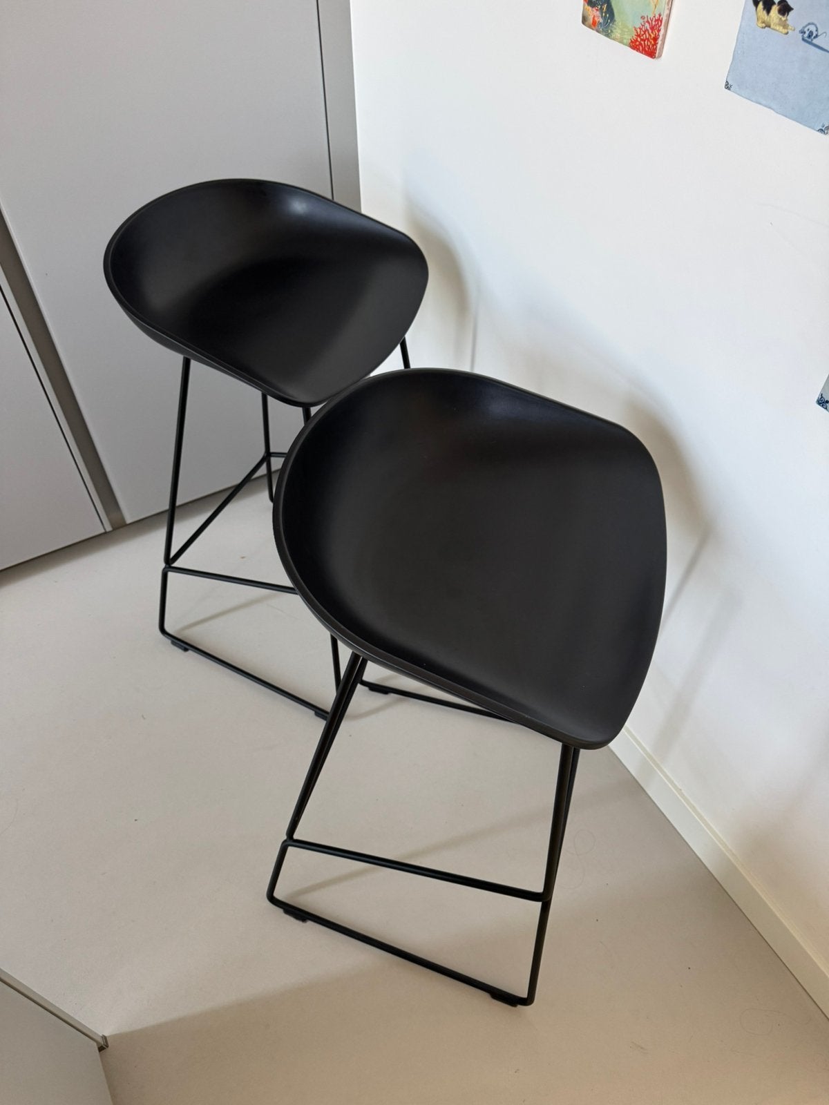 HAY bar kruk about a stool AAS38 Barkruk barstoel 75cm Zwart, Ophalen, Zo goed als nieuw, Kunststof, 60 tot 90 cm