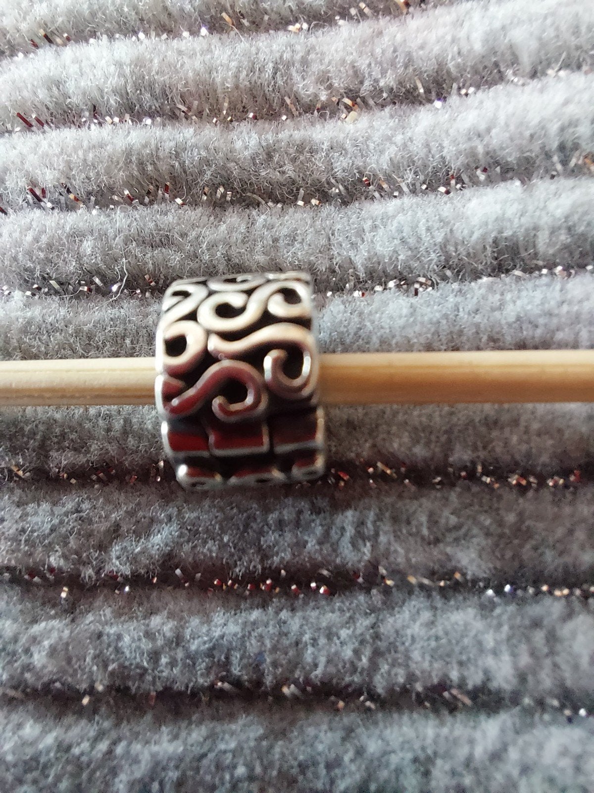 Pandora clip Relief., Ophalen of Verzenden, Gebruikt, Zilver, Pandora
