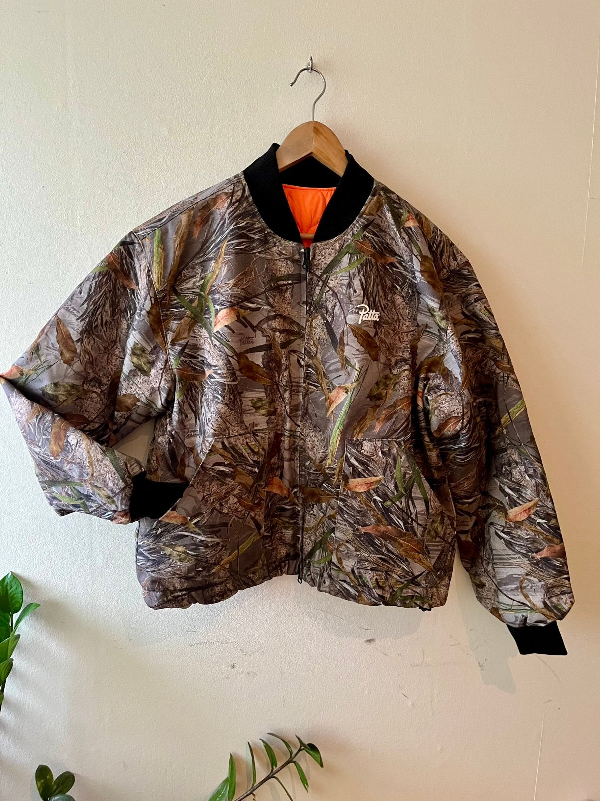 Patta reversible nature canvas bomber medium camouflage new, Kleding | Heren, Verzenden, Nieuw, Maat 48/50 (M), Groen
