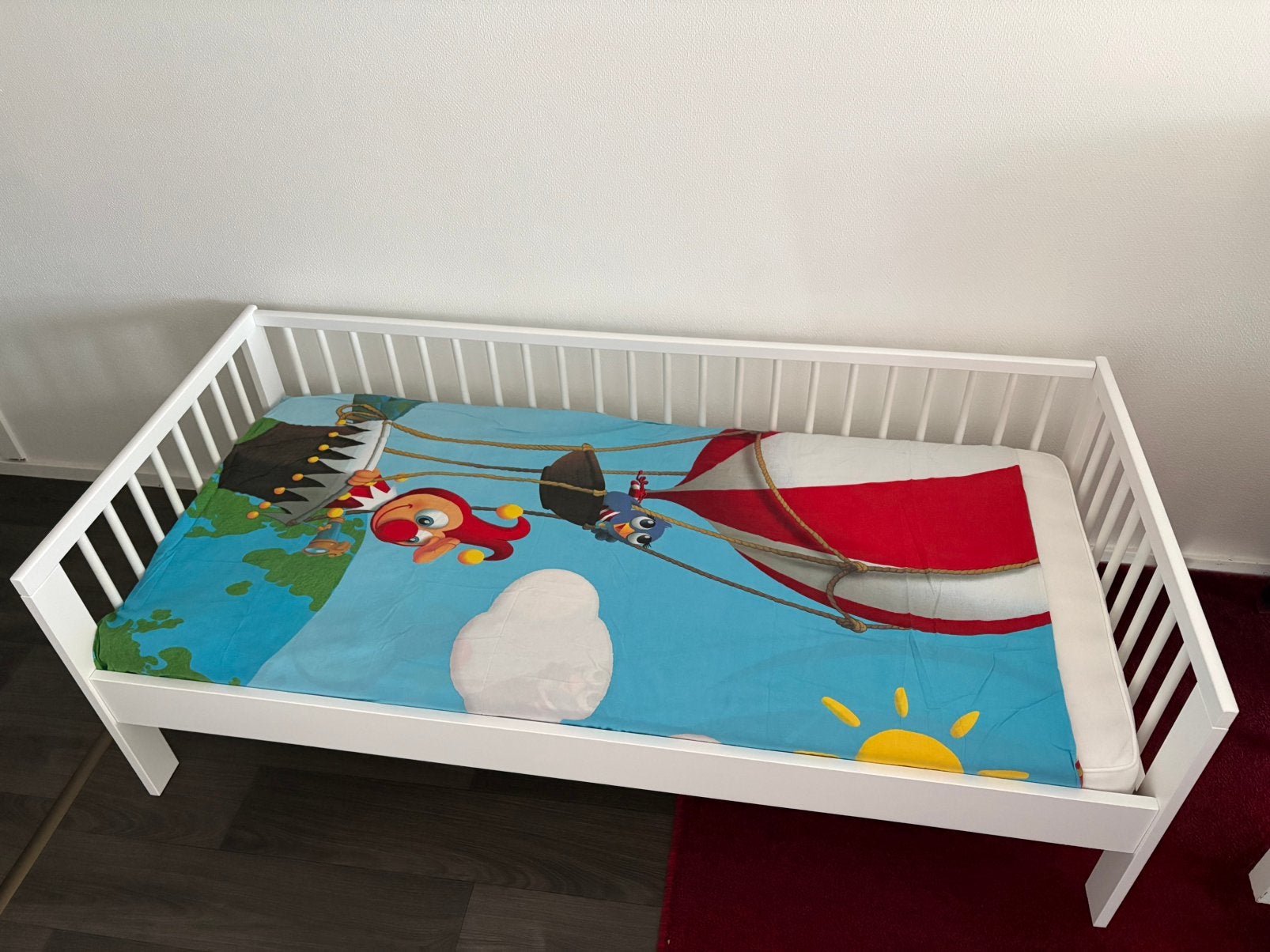 Peuterbed/kinderbed, Kinderen en Baby's, Kinderkamer | Bedden, Ophalen, 70 tot 85 cm, 140 tot 160 cm, Zo goed als nieuw