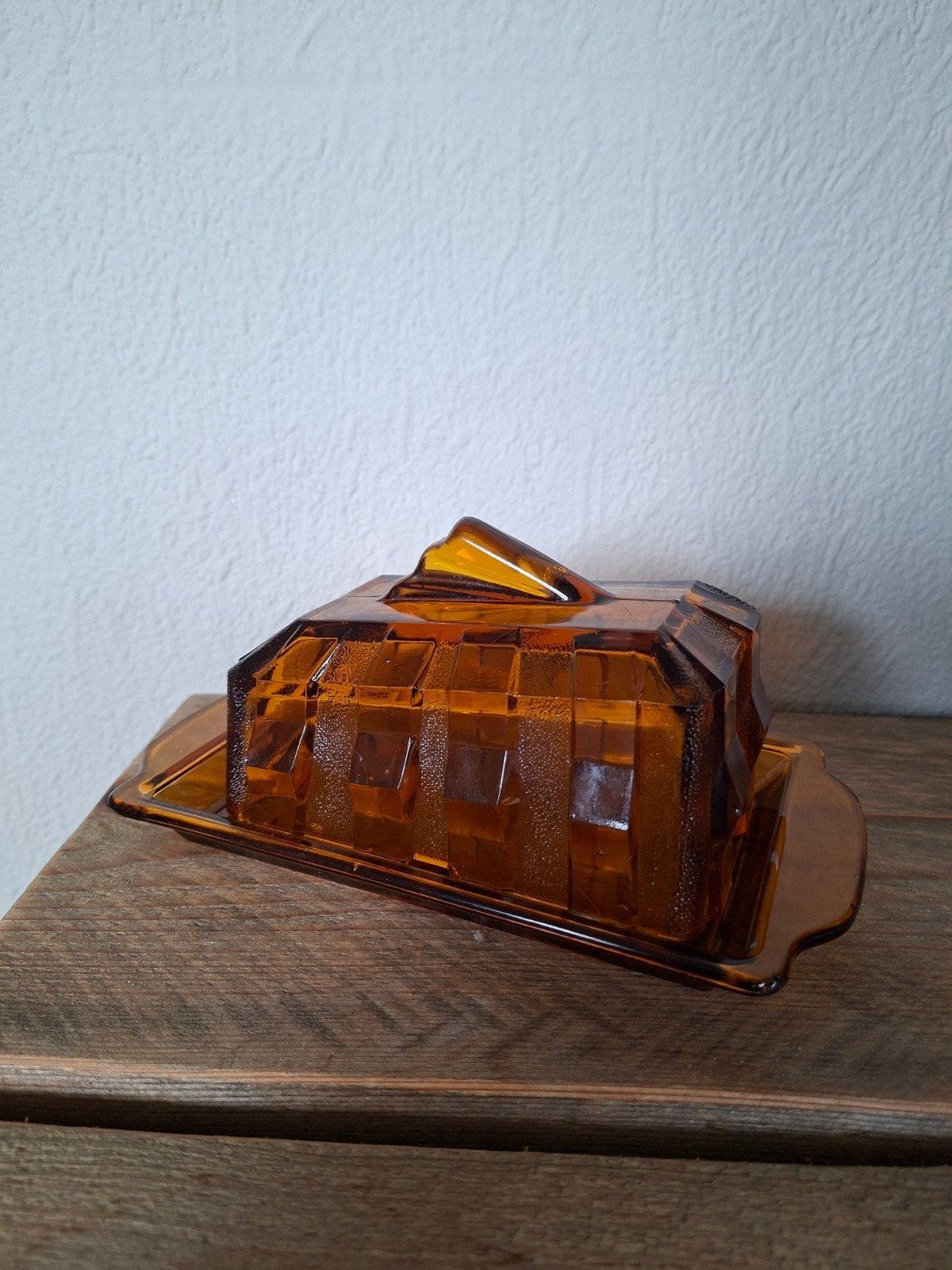 Retro Leerdam botervloot  - boterdoos, Ophalen of Verzenden