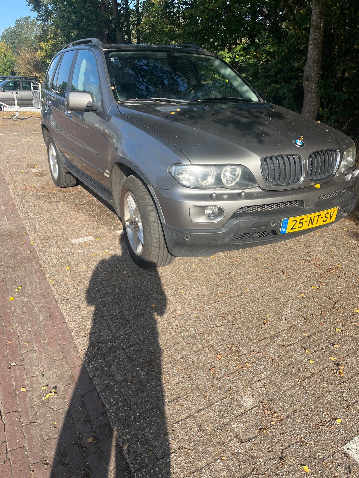 BMW X5 3.0 I AUT 2004 Grijs, Auto's, Automaat, X5, Vierwielaandrijving, Particulier