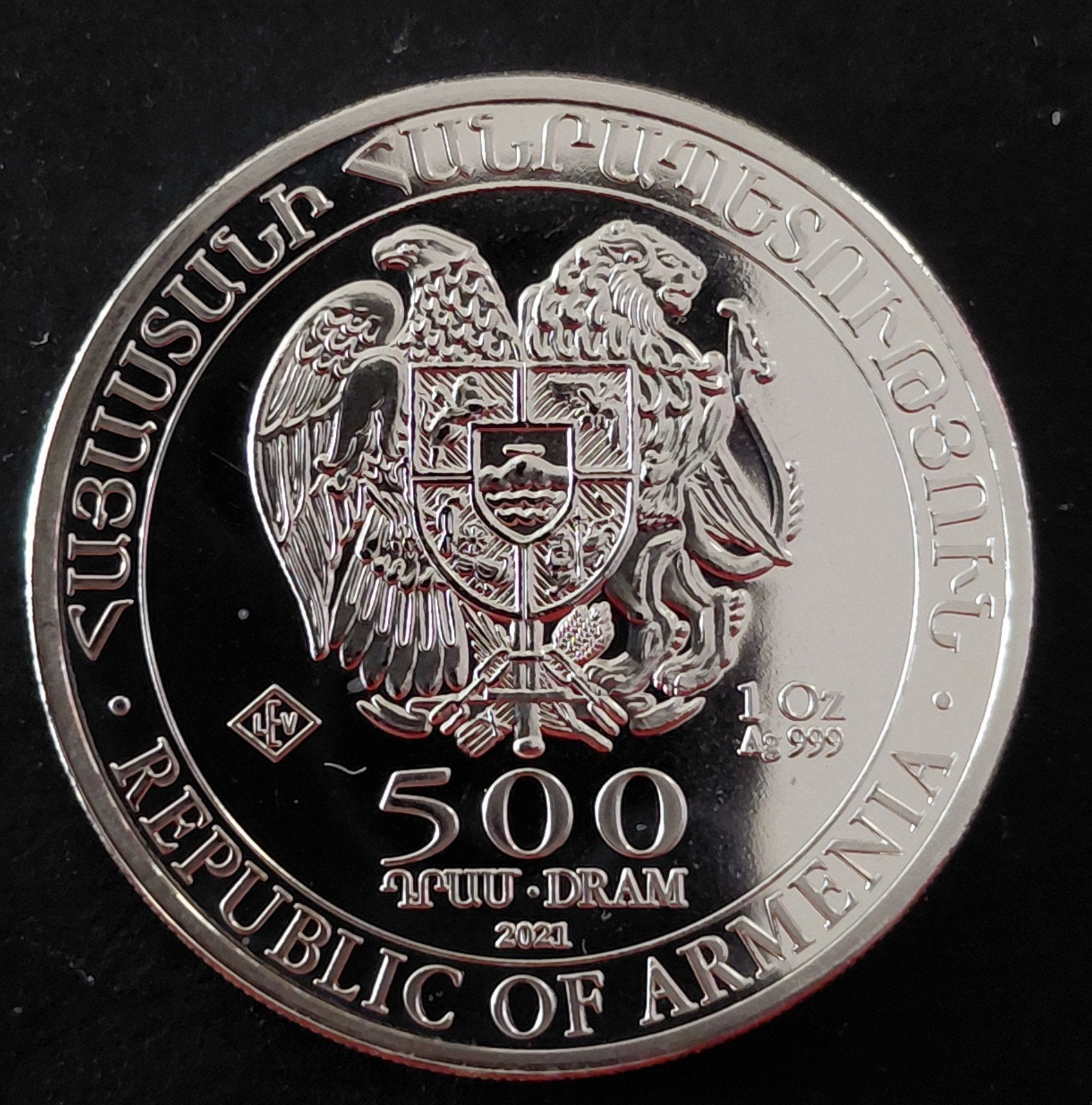 Armeense Noah's Ark 2021 20 x 1 oz 999 zilver, Postzegels en Munten, Edelmetalen en Baren, Ophalen of Verzenden, Zilver