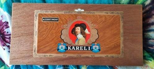 Sigaren doos van hout van Karel I, Verzamelen, Ophalen of Verzenden, Zo goed als nieuw, Tabaksdoos of Verpakking