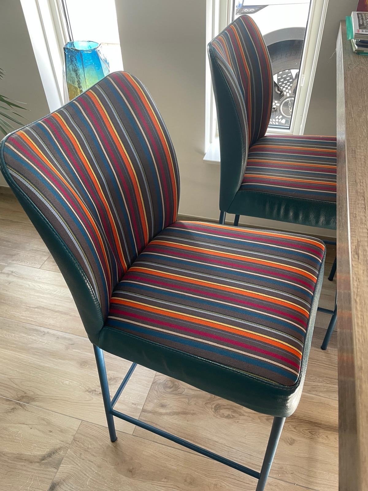 3x Bert Plantagie Mambo barkrukken - Merengue, Leer, Ophalen of Verzenden, Zo goed als nieuw, 90 cm of meer