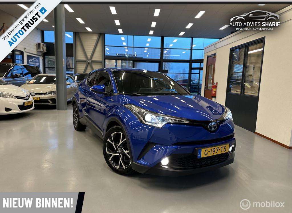 Toyota C-HR 1.8 Hybrid Style Trekhaak|Navi|Camera|Stoel.verw, Auto's, Toyota, Stof, Euro 6, 4 cilinders, Blauw