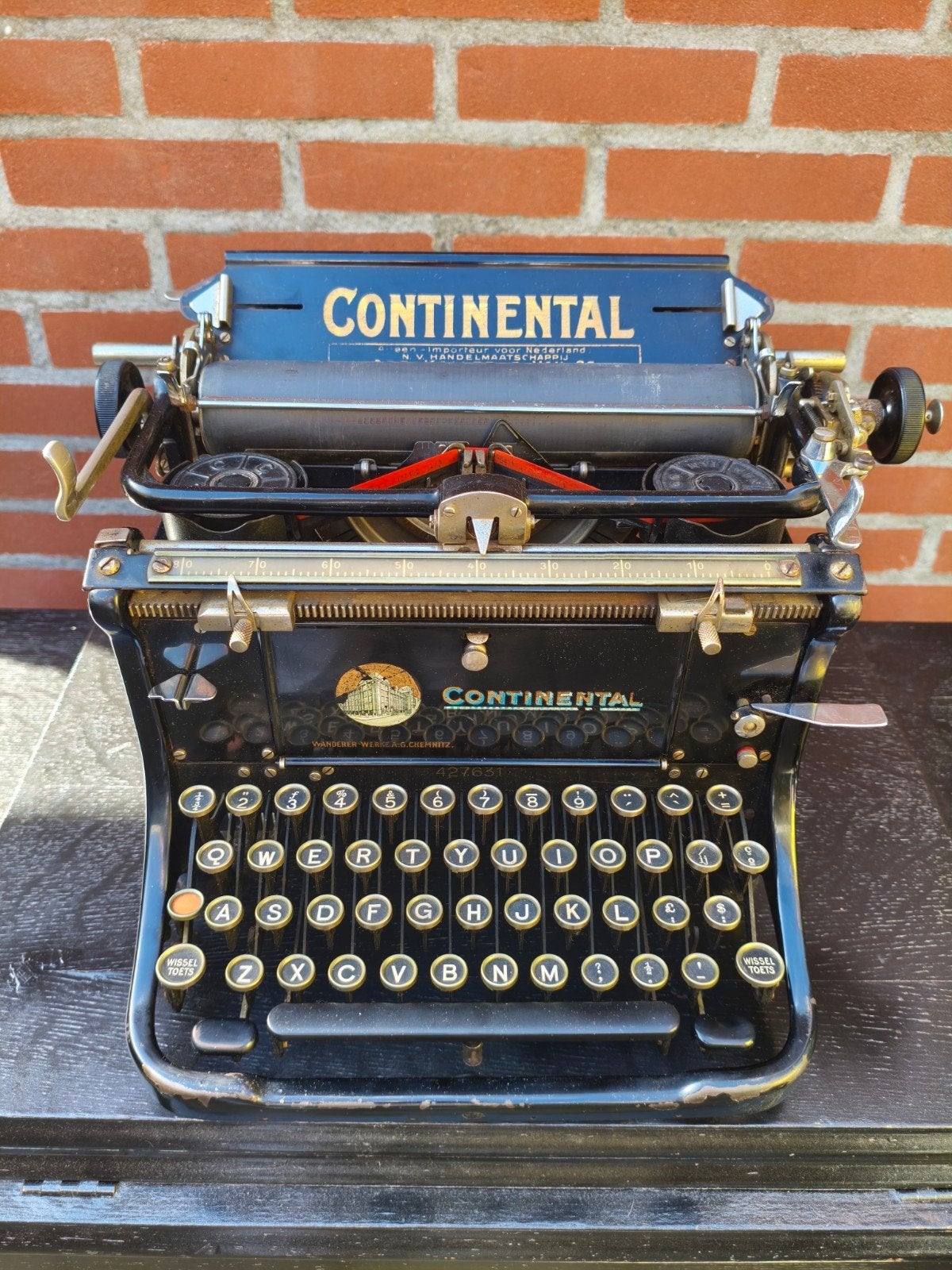 Continental typemachine, Ophalen