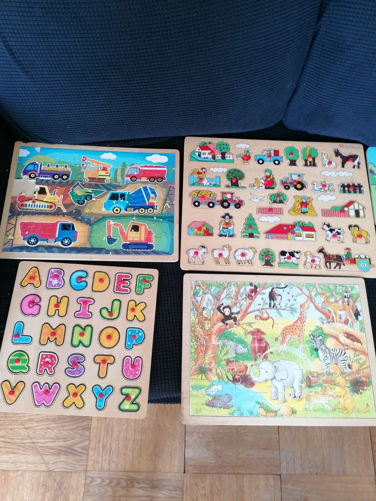 20 Houten Puzzels voor Kinderen - Educatief Speelgoed, Ophalen, 2 tot 4 jaar, Gebruikt, 10 tot 50 stukjes