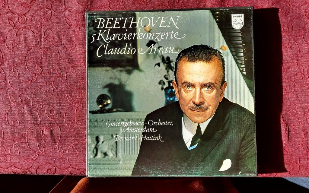 Beethoven 5 klavierkonzerte lp box, Kamermuziek, Ophalen of Verzenden, Zo goed als nieuw, 12 inch