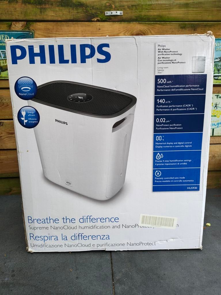 Philips Luchtbevochtiger en Luchtreiniger NanoCloud, Ophalen of Verzenden, Zo goed als nieuw, Luchtbevochtiger