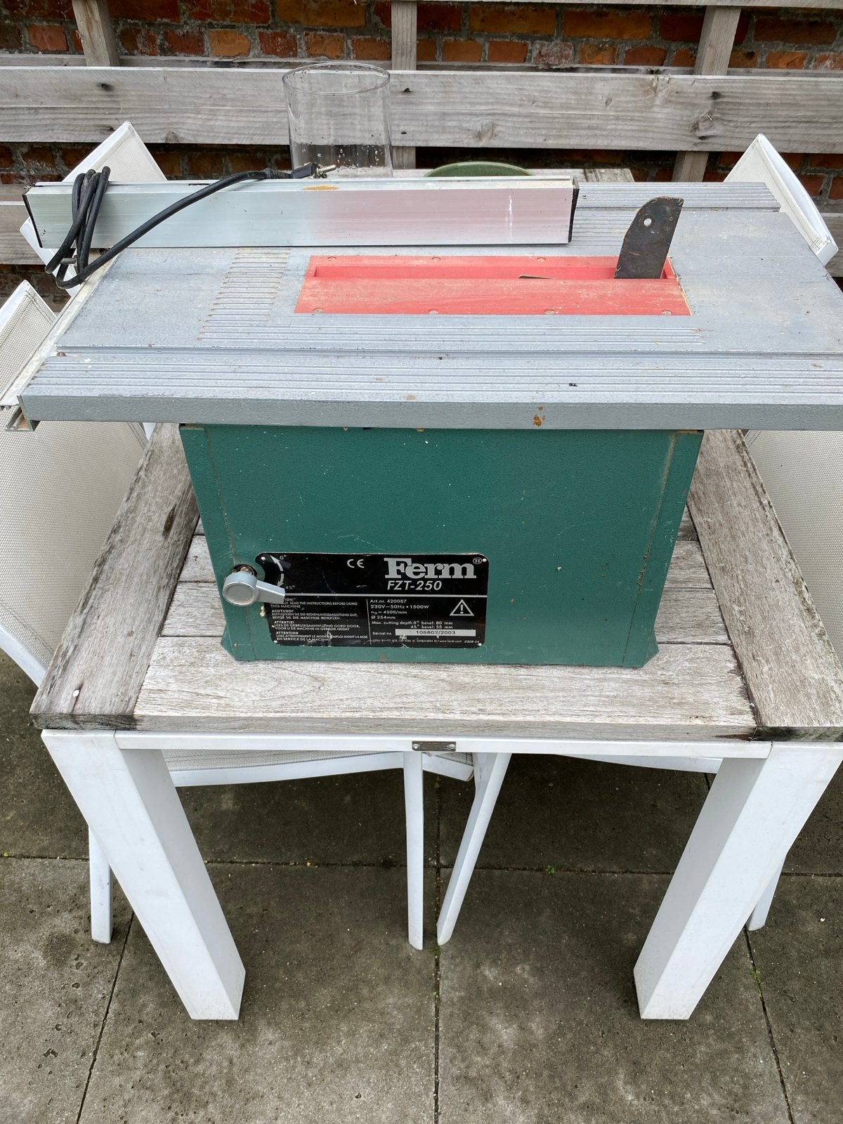 Ferm zaagtafel FZT-250, Doe-het-zelf en Verbouw, Ophalen of Verzenden, Gebruikt, Cirkelzaag