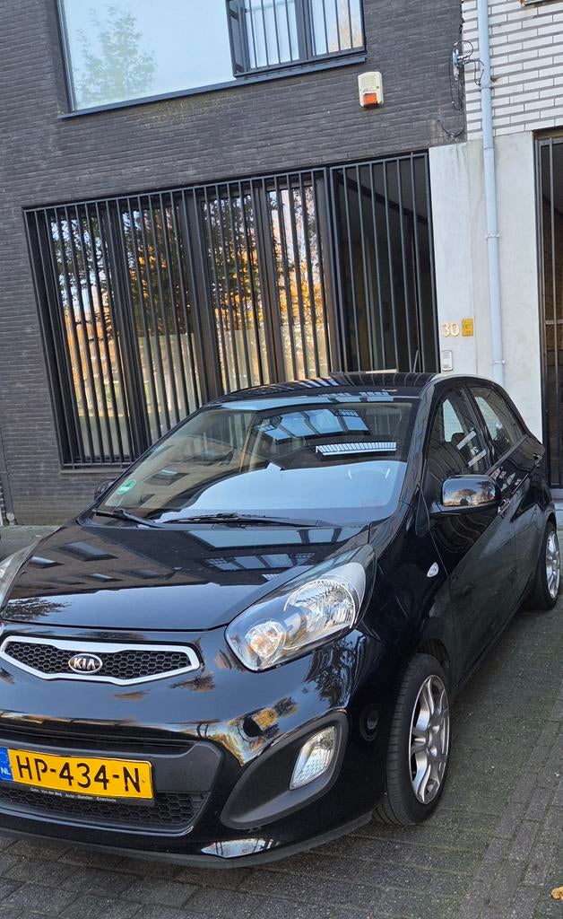 Kia Picanto 1.0 Cvvt  4 drs 2011 Zwart, Auto's, Voorwielaandrijving, 400 kg, Zwart, 24 km/l