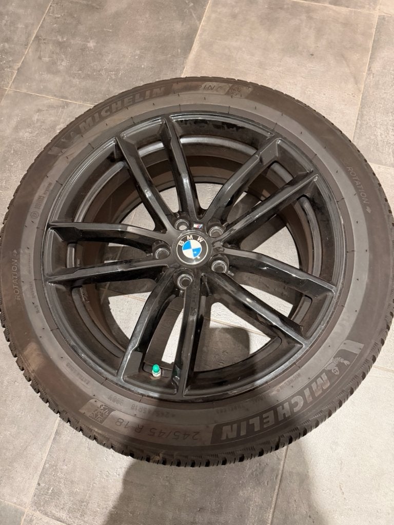 BMW Winterwielset 662M 18" met Michelin Banden, Ophalen, 18 inch, Winterbanden, Band(en)
