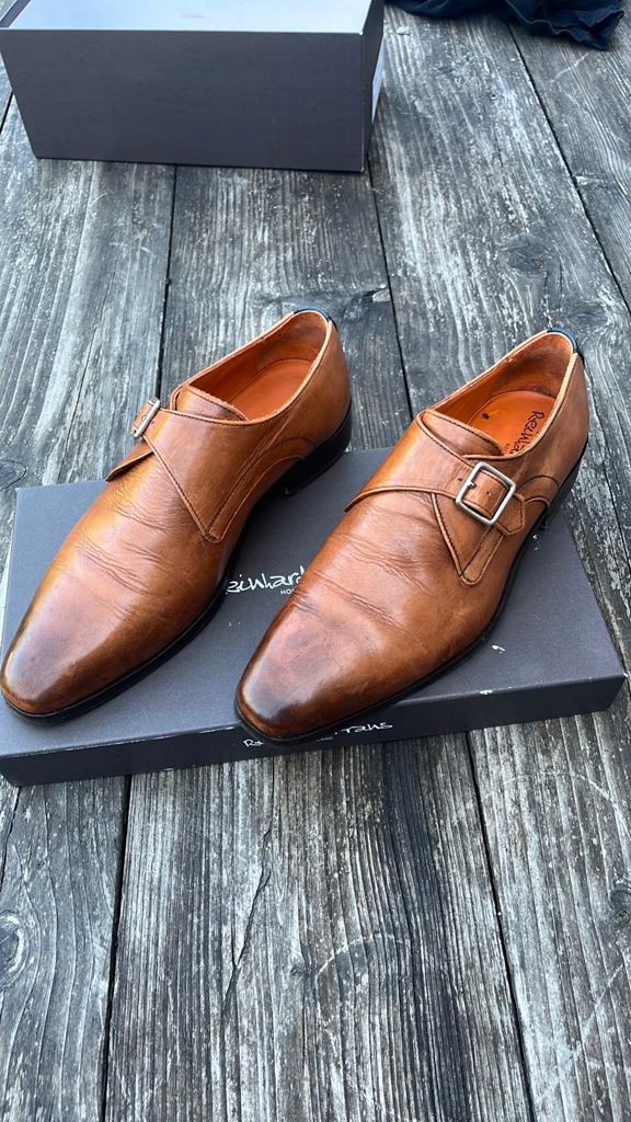 Reinhard Frans custom mt 39, Kleding | Heren, Schoenen, Zo goed als nieuw, Gespschoenen, Bruin, Ophalen of Verzenden