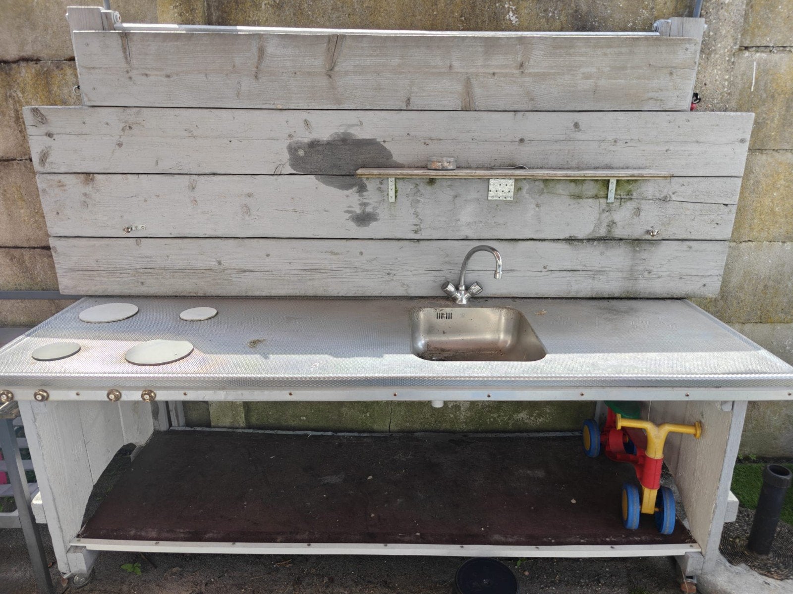 Houten Buitenkeuken voor Kinderen, Ophalen