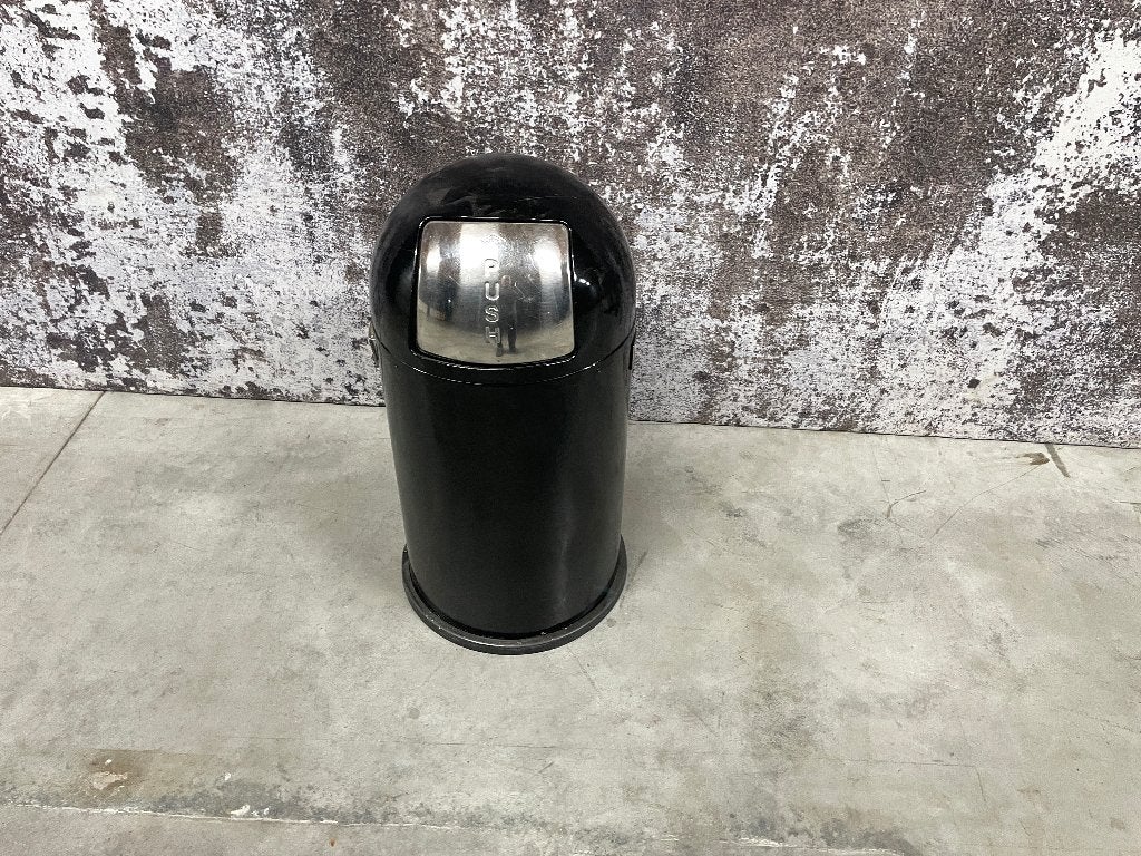 Afvalbak wesco pushboy, 22 liter zwart de wesco pushboy, Gebruikt, Ophalen of Verzenden, 20 tot 30 liter, 75 – 100
