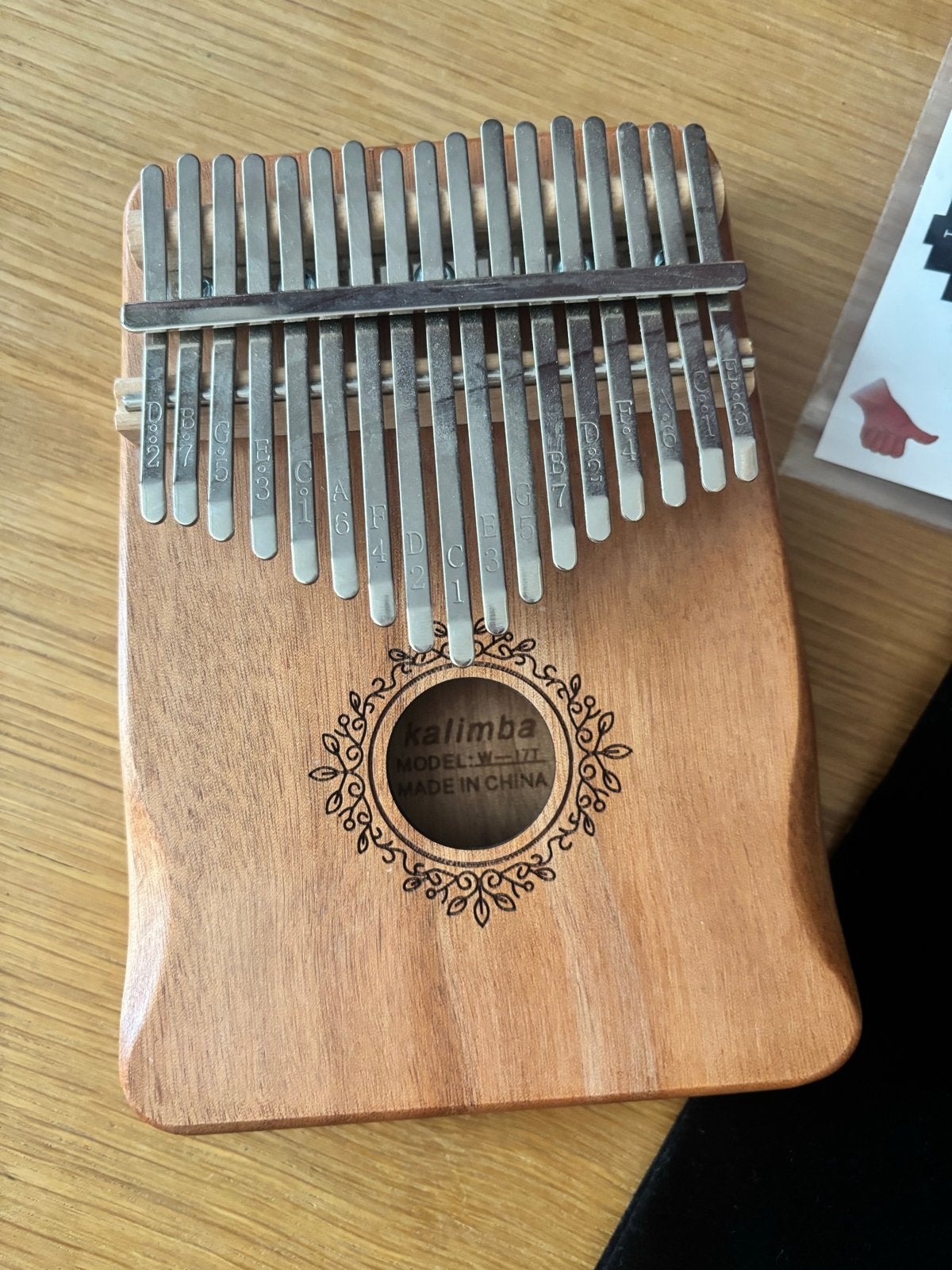 Kalimba 17 toetsen met accessoires - Zo goed als nieuw, Ophalen of Verzenden, Zo goed als nieuw