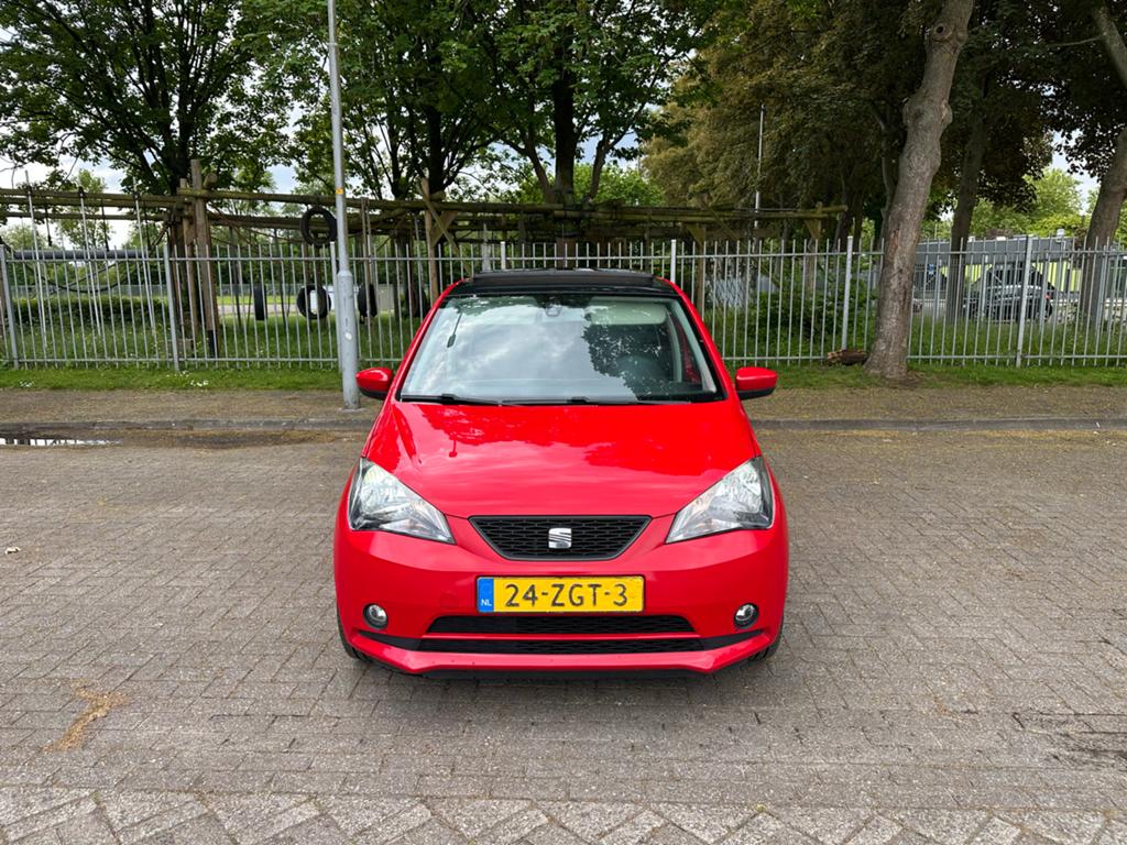 Seat Mii 1.0 44KW 2013 Rood NAP, Auto's, Voorwielaandrijving, Stof, Zwart, 840 kg