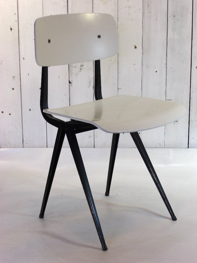 Vintage Ahrend stoel Result, Ophalen, Gebruikt, Wit, Hout
