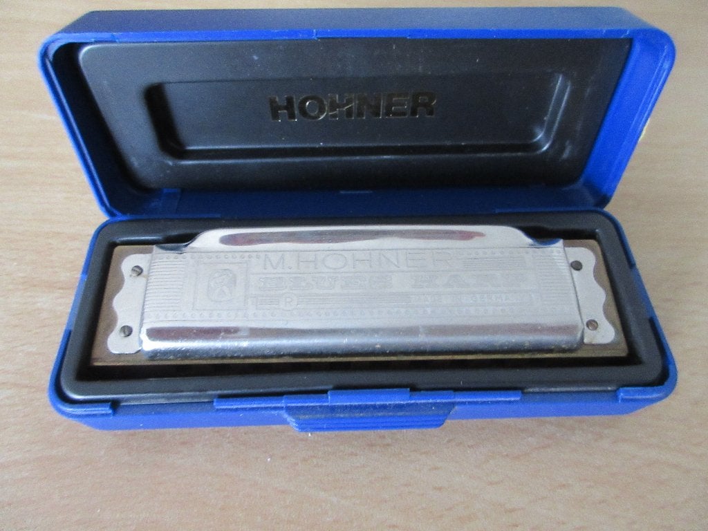 M. Hohner Blues Harp en Made in Germany., Ophalen of Verzenden, Gebruikt, Met koffer of doosje