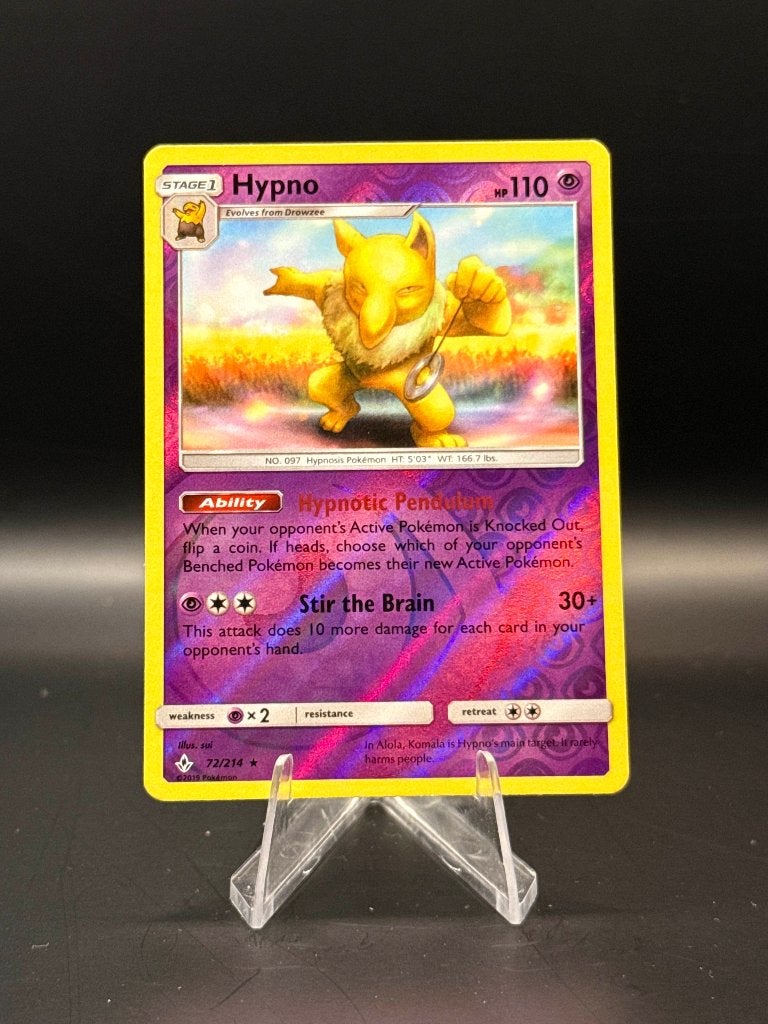 Hypno Reverse	72/214	Engels	NM | Pokemon, Ophalen of Verzenden, Nieuw, Losse kaart, Foil