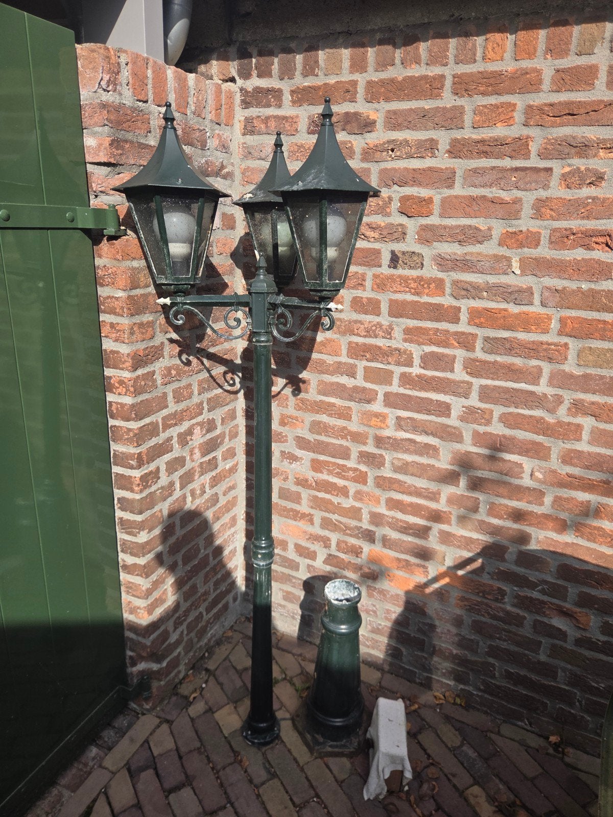 tuin lantaarn, Ophalen of Verzenden, Netvoeding, 50 tot 250 watt, Staande lamp