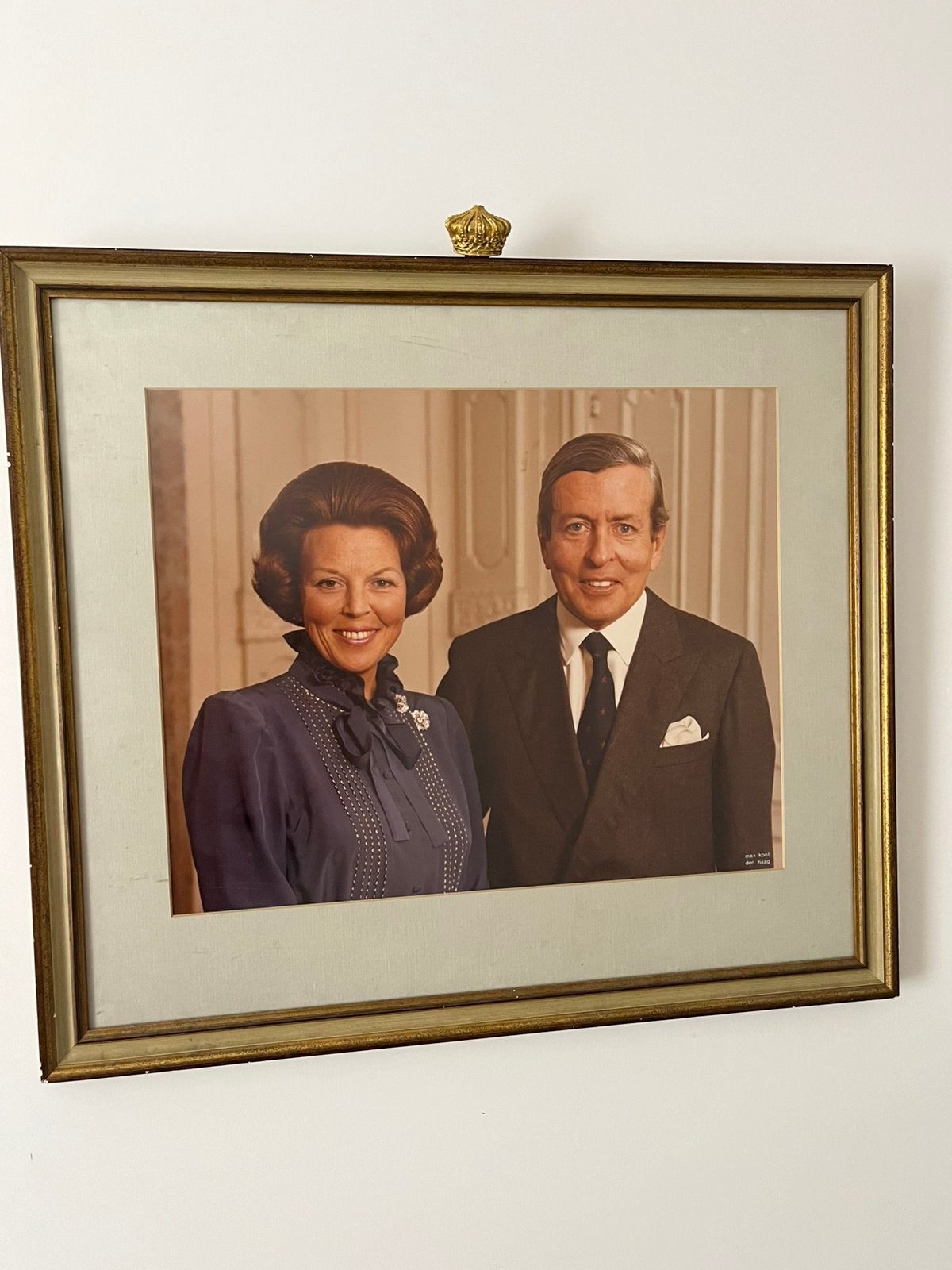 Koningin Beatrix & Prins Claus – Max Koot (met Kroonlijst), Verzamelen, Ophalen of Verzenden, Zo goed als nieuw, Kaart, Foto of Prent