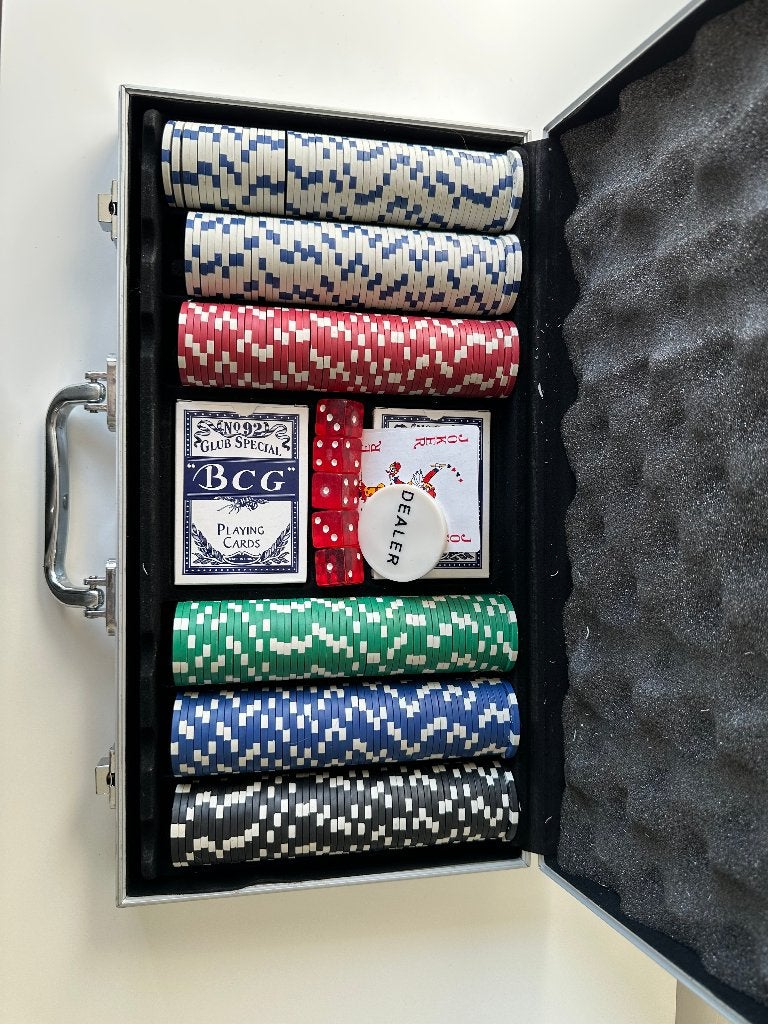 Complete pokerset in aluminium koffer, Ophalen of Verzenden, Nieuw