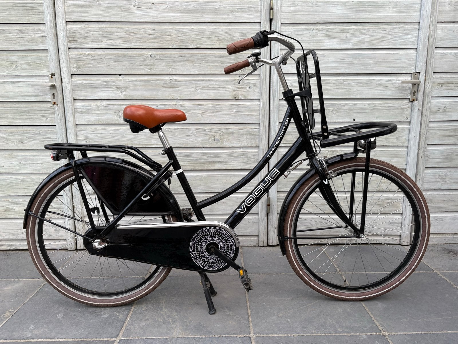 Vogue Transportfiets dames 26 inch band 46 cm framehoogte, Terugtraprem, Gebruikt, Versnellingen, Ophalen