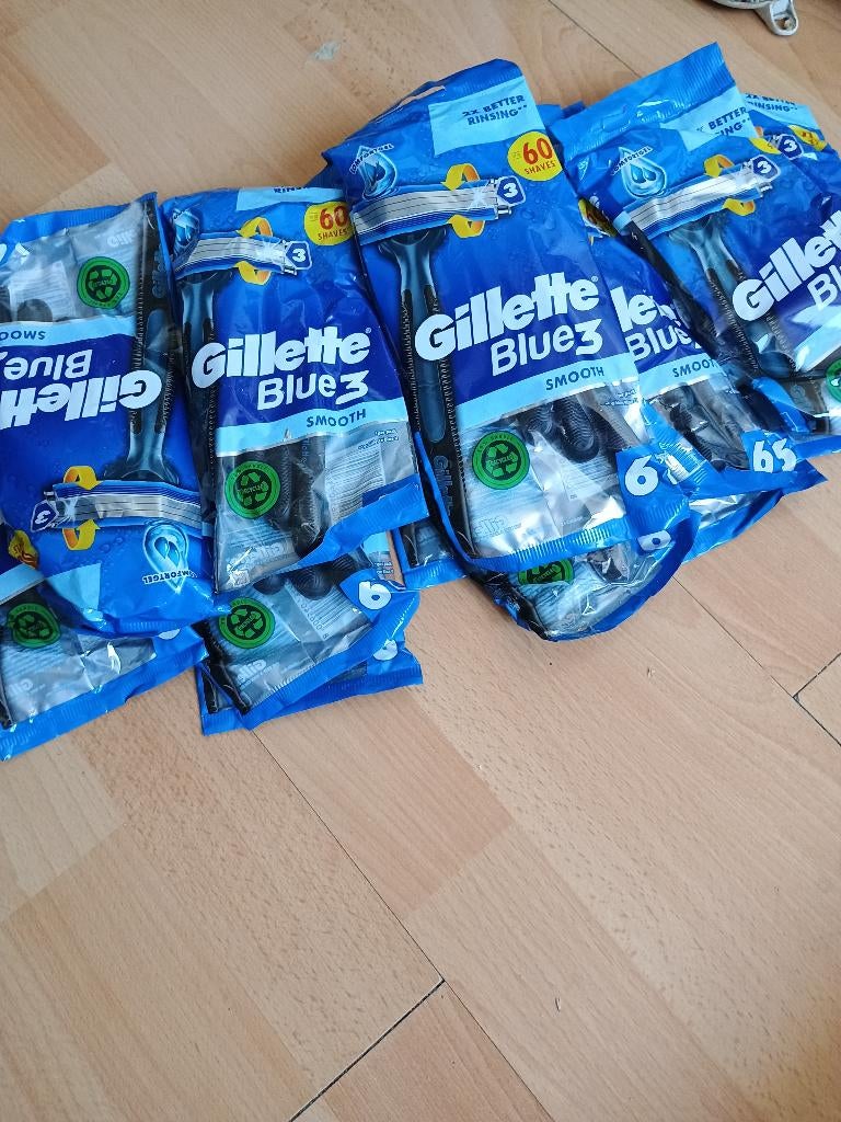 Gilette blue 3 smooth scheermesjes, Ophalen of Verzenden, Nieuw, Overige typen
